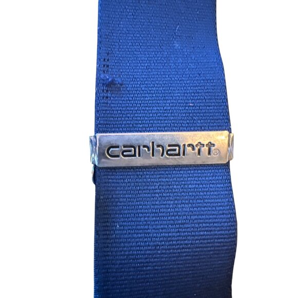 Carhartt Navy Blue Adjustable Suspenders One Size Workwear Casual - Picture 2 of 4